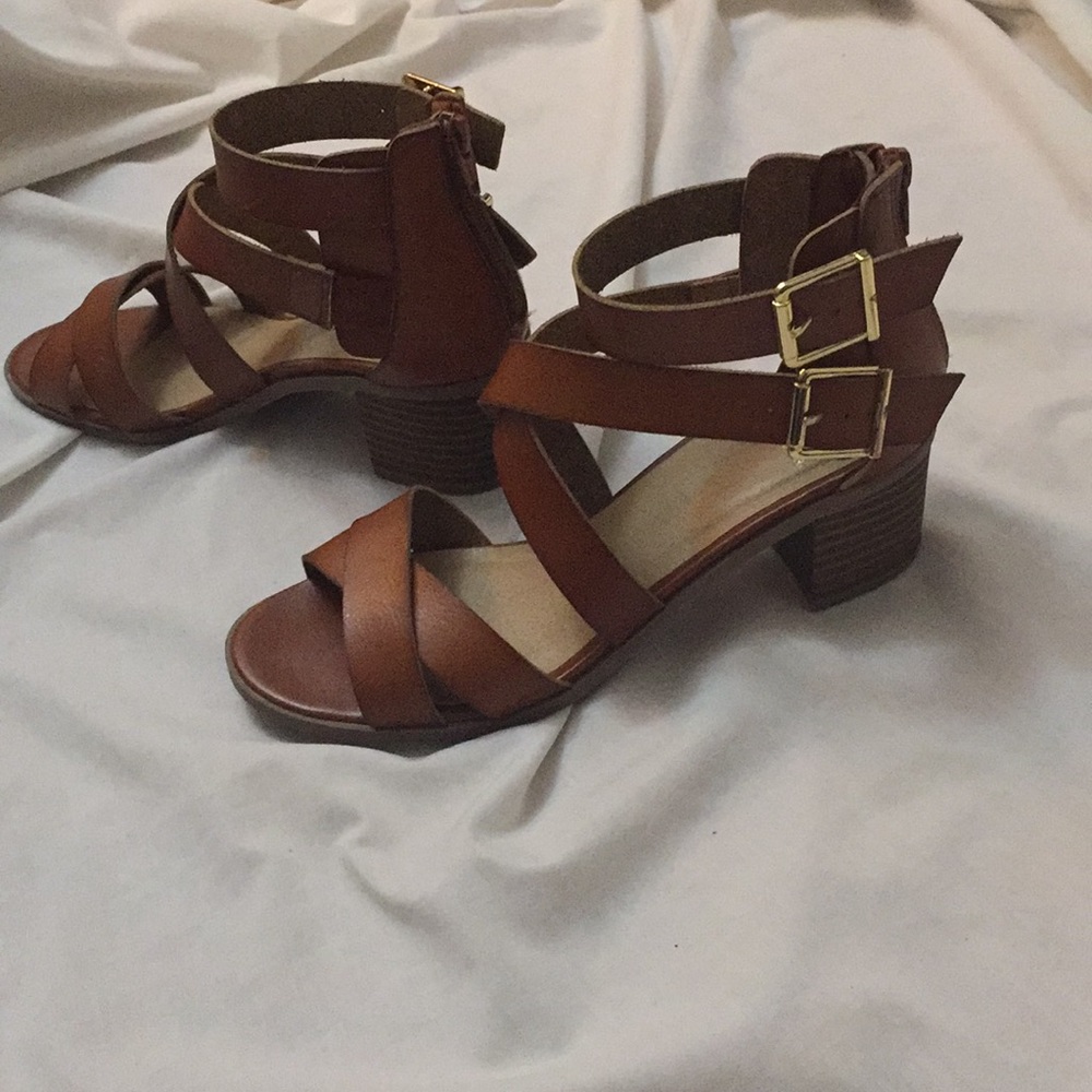 Material Girl leather sandals